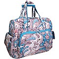 Olympia Blue Paisley Rolling Fashion Carry-On Tote