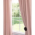Blush Rose 120-inch Vintage Faux Textured Dupioni Silk Curtain Panel