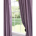Smoky Plum Vintage Faux Textured Dupioni Silk 96-inch Curtain Panel