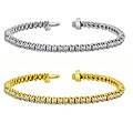 14k Gold 4ct TDW Diamond Tennis Bracelet (I-J, I1-I2)