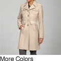 Kenneth Cole Women's Black Button Front Coat FINAL SALE