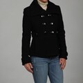 Kenneth Cole Women's Black Wool-blend Coat FINAL SALE