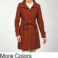 Kenneth Cole Women's Wool-blend Belted Coat FINAL SALE