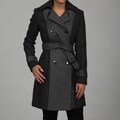 Kenneth Cole Women's Grey Belted Coat FINAL SALE