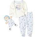 Vitamins Baby Boys Lion Footed Pajama Set with Blanket Buddy