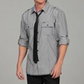 Sovereign Code Men's Grey Shirt with Black Tie