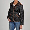 Platinum Utex Women's Black Quilted Jacket