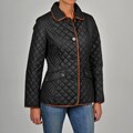 Platinum Utex Women's Black Quilted Jacket