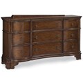 British Heritage Mahogany 9-drawer Dresser