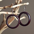 Mango Wood Hoop Earrings (Indonesia)