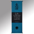 Confucius 'Life is Really Simple' Cotton Scroll