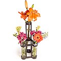 Two-level Rustic Iron Triple Tube Vase