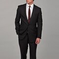 Ben Sherman Men's Slim Fit Wool Striped 2-button Suit