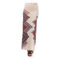 Tabeez Women's Geometric Print Maxi Skirt 