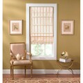 Cordless Off-white Striped Fabric 31x72-inch Roman Shade
