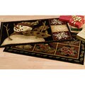 Set of 2 Holiday Season Snowman Accent Rugs (1'10 x 3'6)