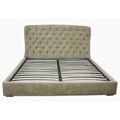 Presidio Cream Tufted Upholstered Eastern King-size Bed