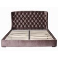 Presidio Chocolate Tufted Upholstered Queen-size Bed