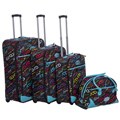 XOXO Chalkboard 4-piece Fashion Luggage Set