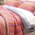 Purple ZigZag King-size 3-piece Quilt Set