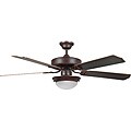 Satin Opal Glass 52-inch Ceiling Fan with Twist