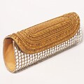 Antique and Beige Embroidery Patna Clutch (India)