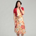 AnnaLee and Hope Women's Floral Two-piece Dress