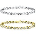 14K Gold 1ct TDW Diamond Tennis Bracelet (I-J, I1-I2)