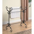 Metal Bathroom Towel/ Quilt Rack Scroll Design