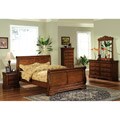 Venice Dark Oak Finish 5-piece Queen-size Bed Set