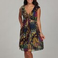 Connected Apparel Women's Draped Dress