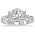 10k White Gold 4/5ct TDW Diamond Antique Engagement Ring (I-J, I1-I2)