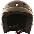 Fuel Helmets Black Open Face Motorcycle Helmet