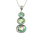 Pearlz Ocean Abalone Graduated Fashion Pendant