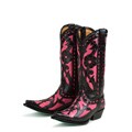 Lane Boots Women's Black/ Pink 'Poison' Cowboy Boots