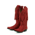 Lane Boots Women's Red 'Fringe' Cowboy Boots