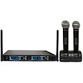 Acesonic UHF-1208XR UHF Diversity 1000-Channel Dual Rechargeable Wireless Microphone System