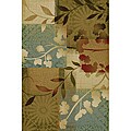 Infinity Collection Blue Area Rug (7'10 x 10'3)