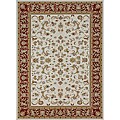 Primeval Ivory/ Red Oriental Rug (11'2 x 14'6)