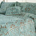 Jessica Slate/ Chocolate Chenille Queen-size Bedspread