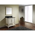 Orlando Antique White 30-inch Vanity with Black Granite Top and Sink