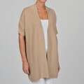 Adrienne Vittadini Women's Elbow-sleeve Open-front Cardigan