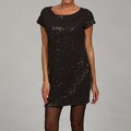 Vivienne Vivienne Tam Women's Sequined Boxy Tee Mini Dress