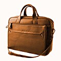 Nunzia Designs Bellerose Women's Tan Faux Leathe Tablet Briefcase