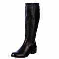 Steven by Steve Madden Women's 'Sowing' Black Leather Riding Boots