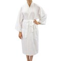 Leisureland Women's White Lightweight Waffle Robe