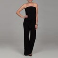 AnnaLee and Hope Women's Black Belted Jumpsuit