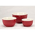 Simsbury Red Mixing Bowls (Set of 3)