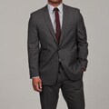 Ben Sherman Men's Charcoal 2-button Side Vent Wool Suit