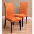 Warehouse of Tiffany Shino Orange Dining Chairs (Set of 4)